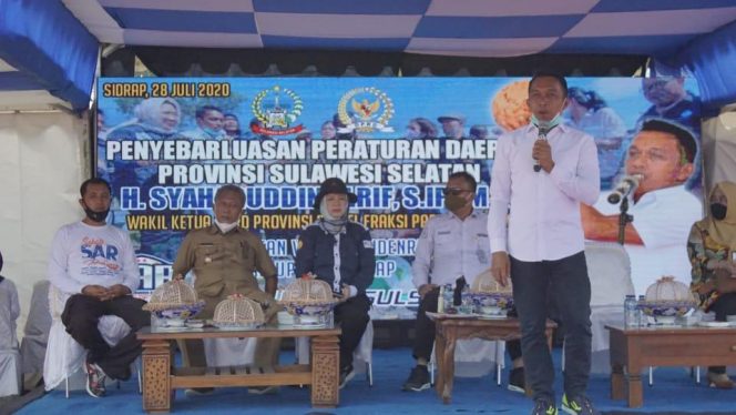 
 Sosper di Sidrap, Wakil Ketua DPRD Disambut Antusias Warga Watang Sidenreng