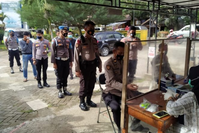 
 62 Personil Polres Enrekang Jalani Rafid Test Sebelum Diberangkatkan ke Toraja
