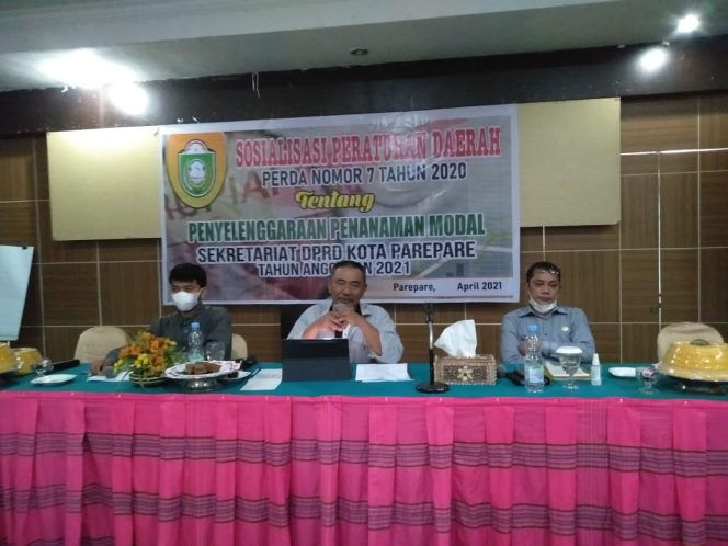 
 Rudi Najamuddin Sosialisasi Perda Penanaman Modal Sekretariat DPRD