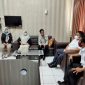 Komisioner KPU Enrekang saat mengunjungi Kominfo, Rabu (21/4). KPU diterima Kadis Kominfo, Hasbar dan Kabid Humas, M Lubis R.