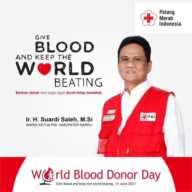 
 Bupati Barru Maknai Hari Donor Darah Sedunia Sebagai Promosi Nilai Sosial