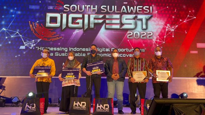 
 Inovasi Elektronifikasi Sidrap Juara II di South Sulawesi Digital Festival 2022