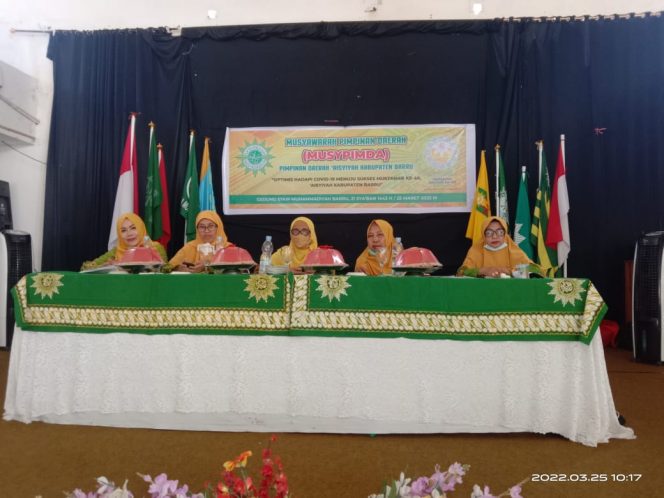 
 Pimpinan Daerah Aisyiyah (PDA) Kabupaten Barru melaksanakan Musyawarah Pimpinan Daerah (Musypimda) di Aula STKIP Muhammadiyah Barru, Jumat, (25/03/2022).