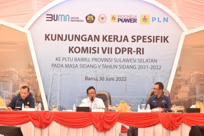 
 Komisi VII DPR-RI melakukan kunjungan kerja spesifik ke PT Indonesia Power PLTU Barru OMU, Kamis (30/6/2022). 