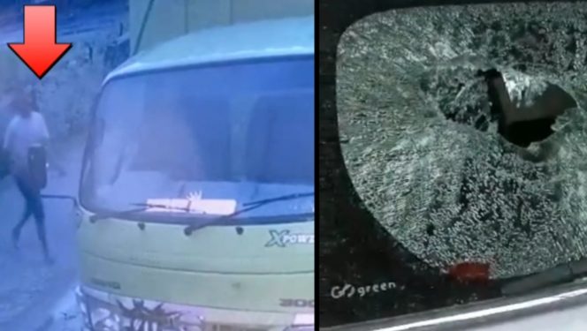 
 Terekam CCTV, Seorang Pemuda Rusak Dua Mobil di Watangpulu