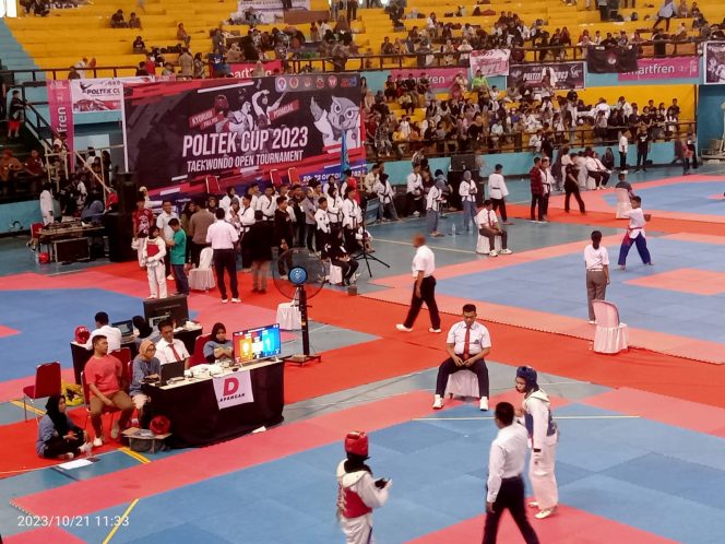 
 Sabet 4 Medali Emas dan 2 Perak, Kontingen Sidrap Masuk Final Kejuaraan Taekwondo Poltek Cup 2023