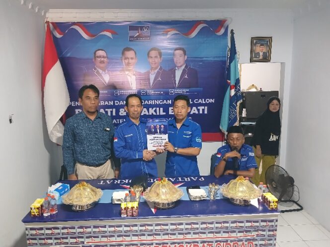 
 Tim MAJU Mendaftar di Partai Demokrat untuk Bertarung di Pilkada Sidrap 2024