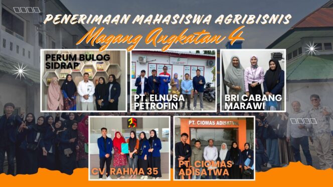 
 Magang Industri: Kunci Sukses Mahasiswa Agribisnis UMS Rappang Masuki Dunia Kerja