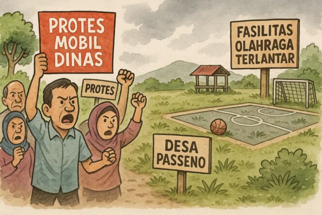 
 Pilih Beli Mobil, Bukan Perbaiki Fasilitas: Kades Passeno Tuai Kritik