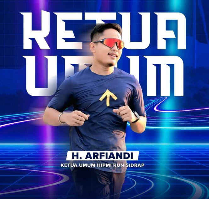 
 H. Arfiandi Resmi Nahkodai HIPMI RUN Sidrap