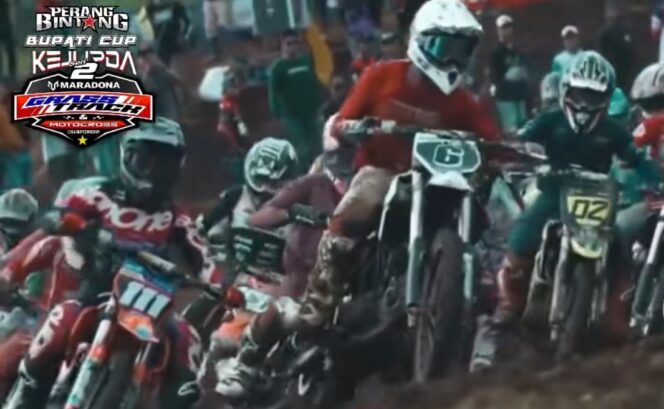 
 Aksi Crosser Nasional Guncang Sidrap, Kejurda Seri 2 Resmi Dibuka