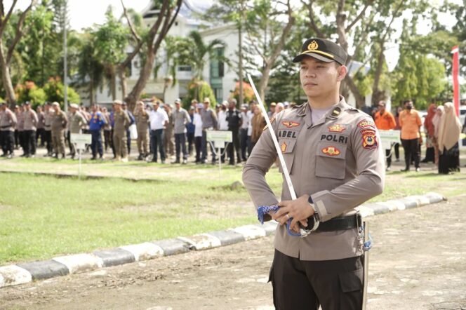 
 Polres Sidrap Matangkan Persiapan Upacara Hari Bhayangkara ke-79 di Lapangan SKPD