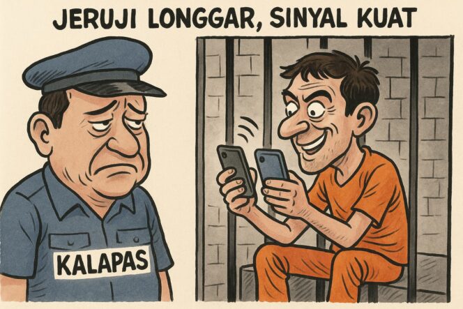 
 Skandal di Lapas Parepare: Napi Bebas Pakai HP, Kalapas Jadi Sorotan