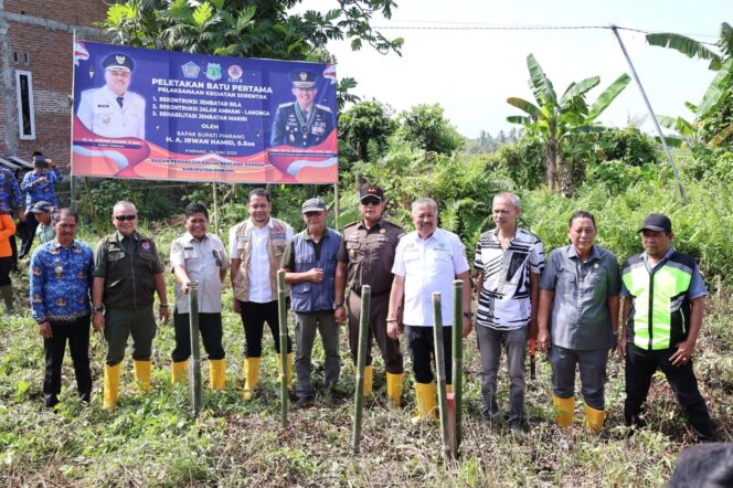 
 Bupati Pinrang Hadiri Groundbreaking Jembatan Bila, Tanda Dimulainya Proyek Rekonstruksi Pascabencana