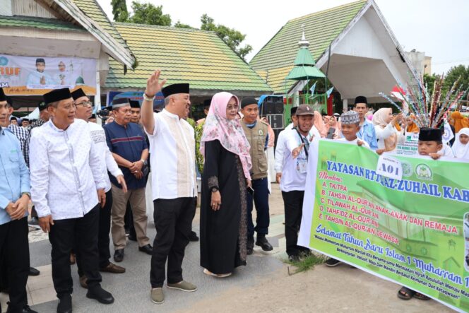 
 Ribuan Peserta Meriahkan Pawai Ta’aruf Sambut Tahun Baru Islam di Pinrang