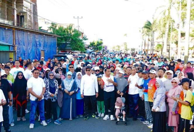 
 Bupati Sidrap Ramaikan Car Free Day, Ajak Warga Hidup Sehat