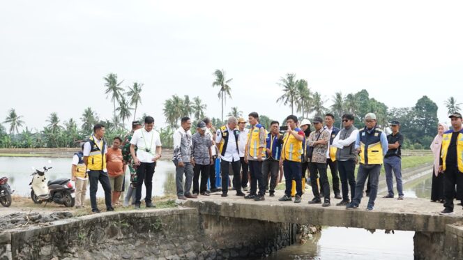 
 Bupati Pinrang Tinjau Normalisasi Saluran Irigasi Sepanjang 8 Kilometer