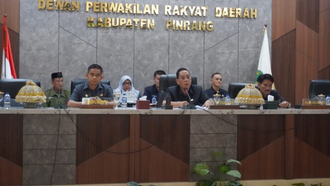 
 Pemkab Pinrang Sampaikan Ranperda Pertanggungjawaban Pelaksanaan APBD 2024