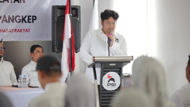 
 Di Pangkep, Ketua PSI Sulsel Muammar Gandi Yakin Menang Besar di Pemilu 2029
