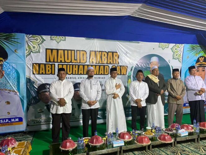 
 Maulid Akbar Polewali-Teteaji Jadi Bukti Harmoni dan Swadaya Warga Sidrap