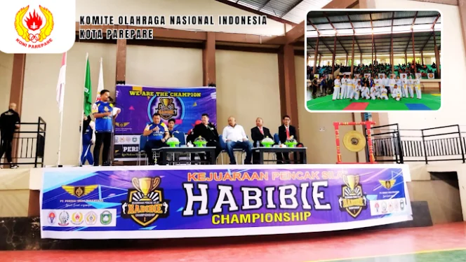 
 Wali Kota Parepare Resmi Membuka Kejurnas Pencak Silat Habibie Championship I di GOR Lompoe