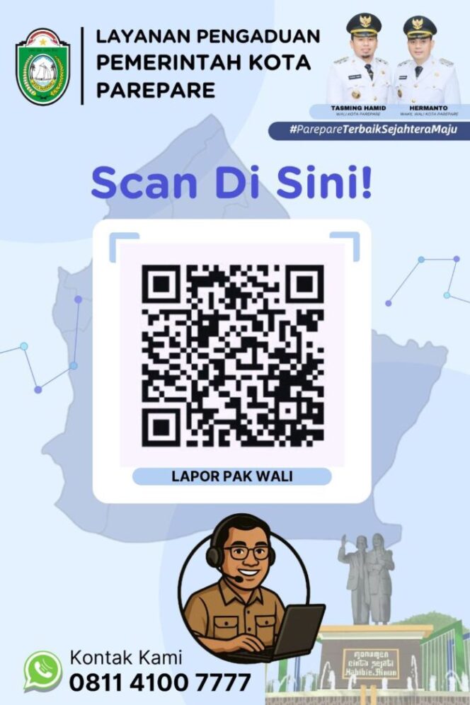 
 Pemkot Parepare Resmi Luncurkan Layanan Pengaduan Digital Bertajuk “Lapor Pak Wali”