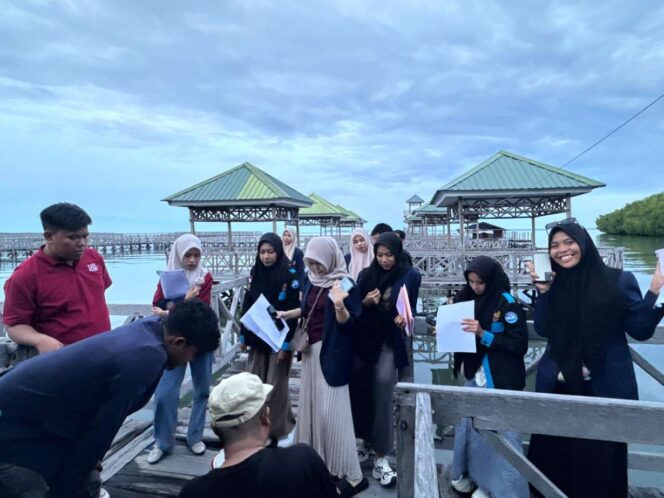 
 Mahasiswa Prodi Ilmu Perikanan UMS Rappang Kunjungan Edukasi ke Hutan Mangrove Tongke-Tongke Sinjai