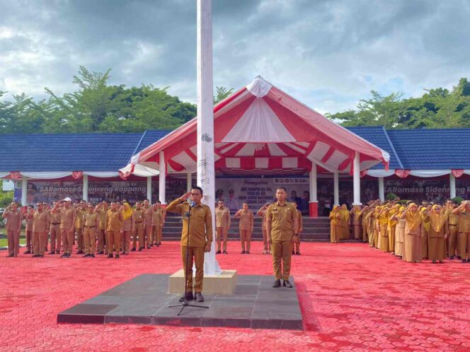 
 Apel Gabungan, Tiga Pejabat Eselon II Berpamitan Jelang Purna Tugas