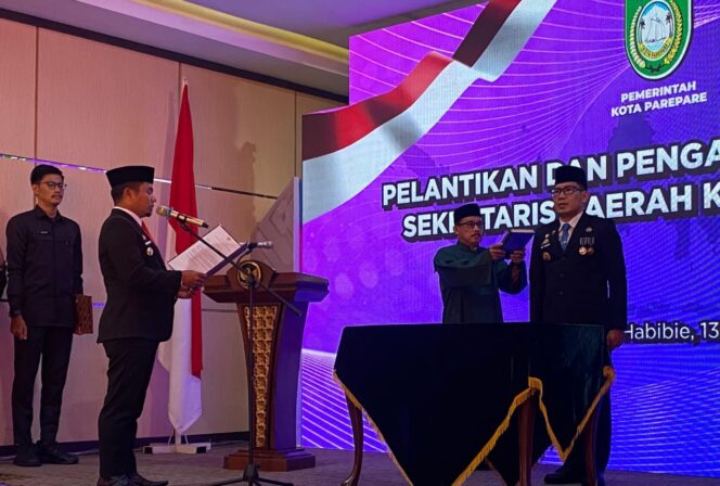 
 Amarun Agung Hamka Resmi Dilantik Jadi Sekda Parepare