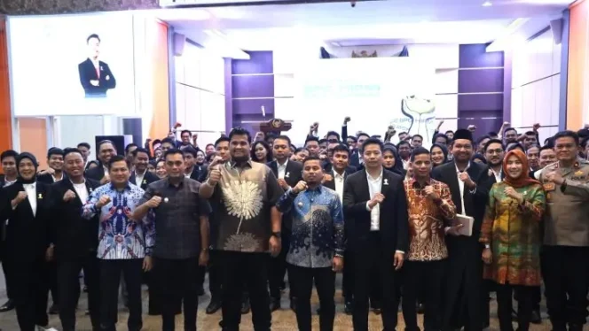 
 Di Pelantikan Pengurus HIPMI Parepare, Tasming Hamid Dorong Sinergi Dunia Usaha dan Pemerintah