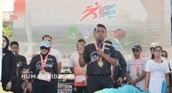 
 Sidrap Timur Berlari 2025, Ribuan Pelari Nikmati Panorama Persawahan Dua Pitue