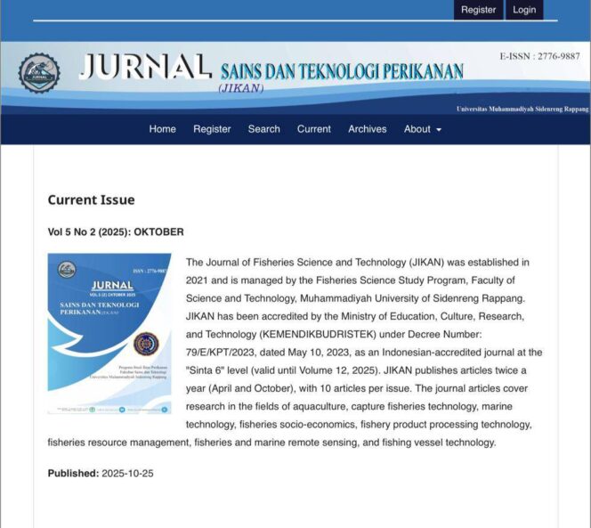 
 Jurnal JIKAN Resmi Naik ke SINTA 4 Lewat Reakreditasi Nasional