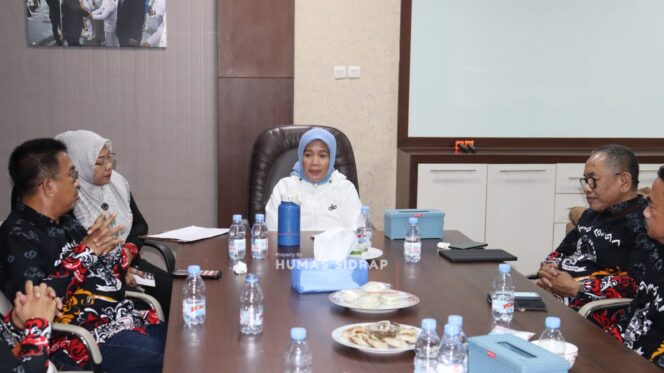 
 Dorong Transformasi Layanan dan Budaya Literasi, Sidrap Gandeng Dispus Arsip Sulsel