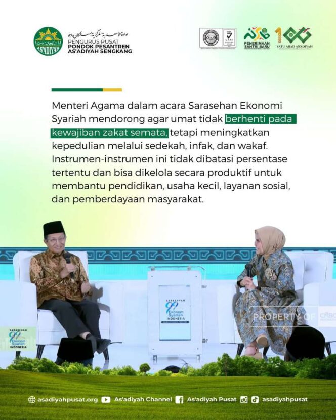 
 Tak Cukup Zakat, Menag Ajak Umat Perluas Kepedulian Sosial Islam